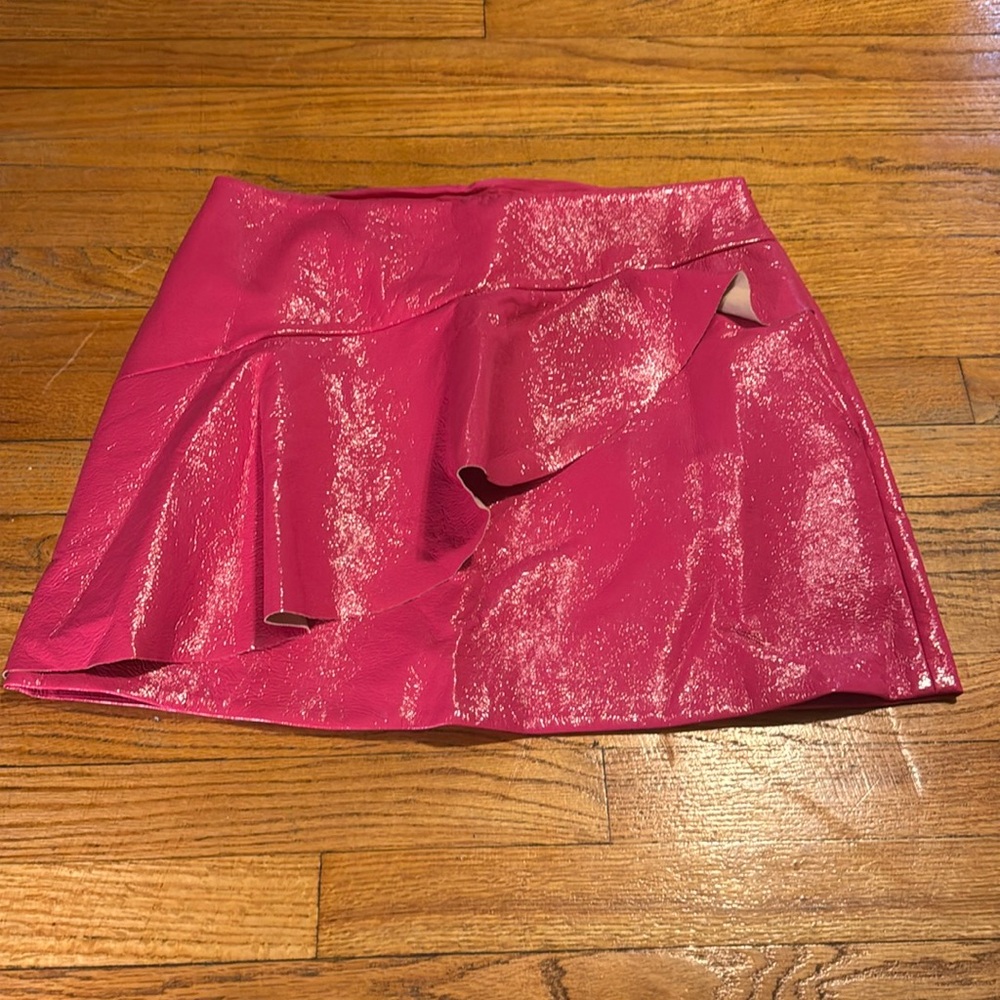 Funky & Fun Textured Hot Pink Mini Skirt